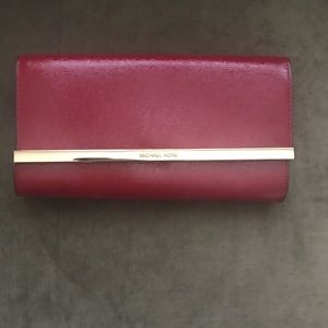 Red Michael Kors clutch